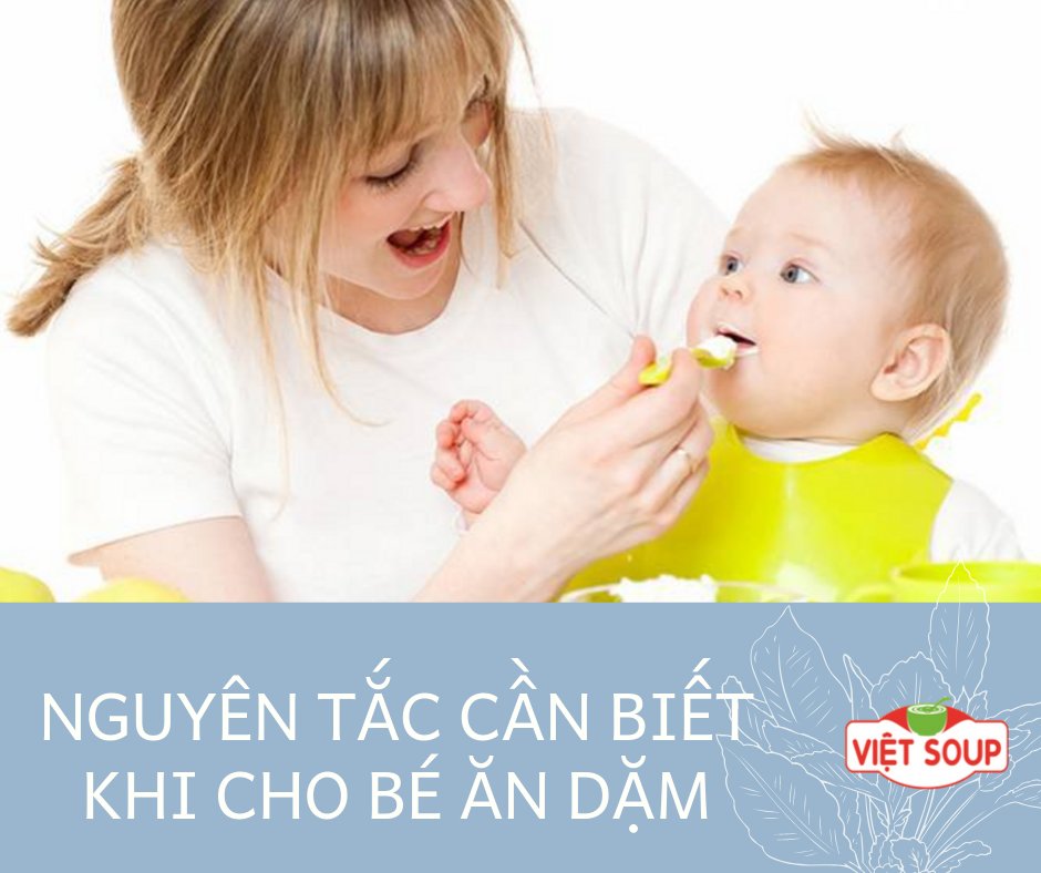 Nguyên tắc cần biết khi cho bé ăn dặm