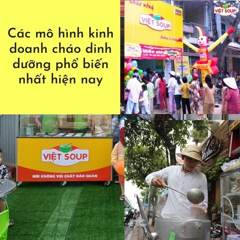 Các mô hình kinh doanh cháo dinh dưỡng phổ biến nhất hiện nay