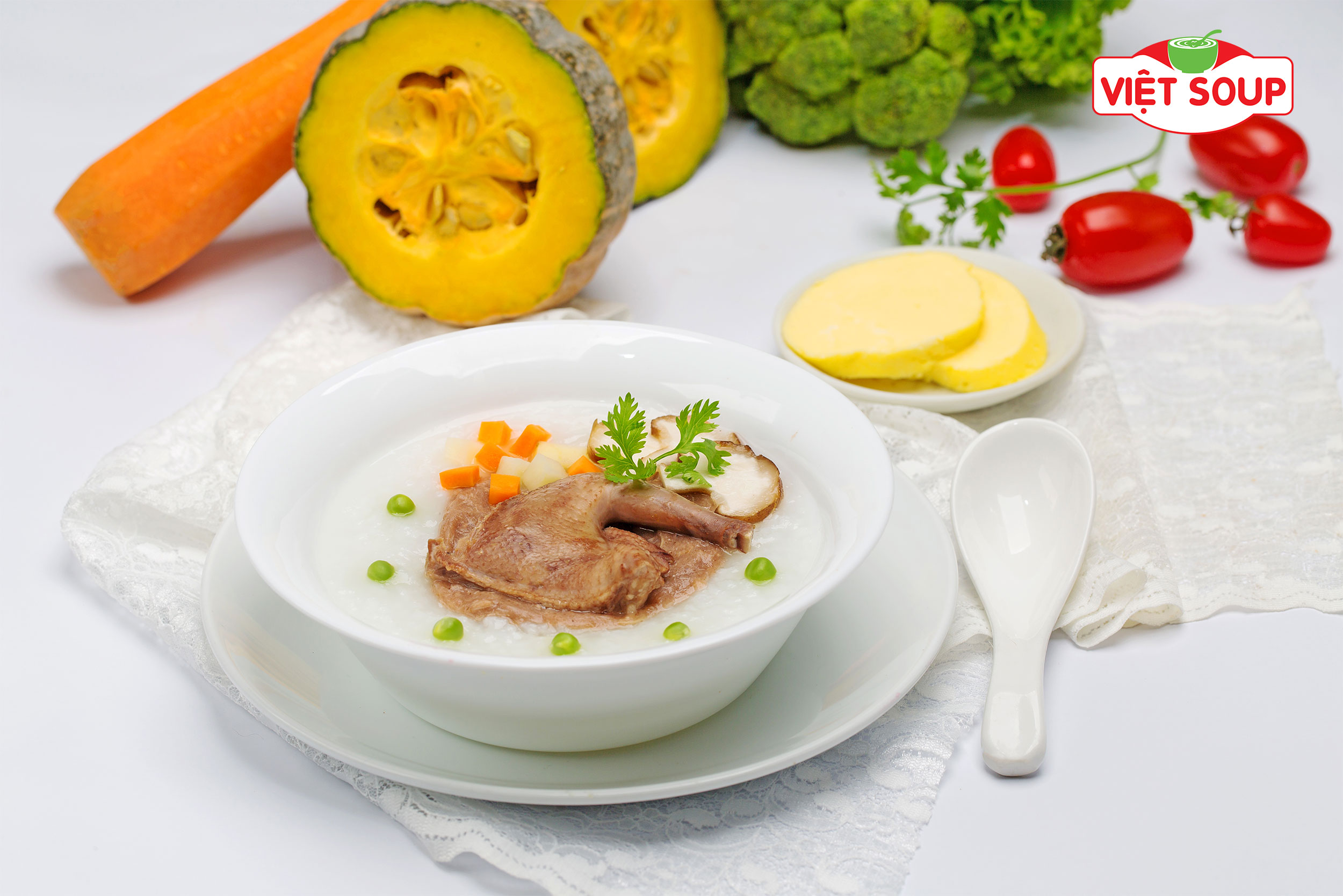 Giới thiệu món cháo dinh dưỡng bồ câu tại Việt Soup