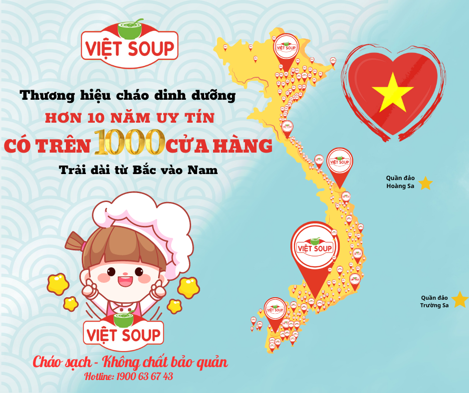 CHÀO MỪNG CỬA HÀNG CHÁO DINH DƯỠNG VIỆT SOUP THÁNG 3/2023