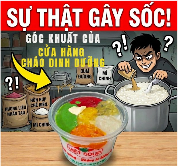 Góc khuất cửa hàng cháo dinh dưỡng Việt Soup: Sự thật ngỡ ngàng đằng sau những tô cháo nóng hổi!