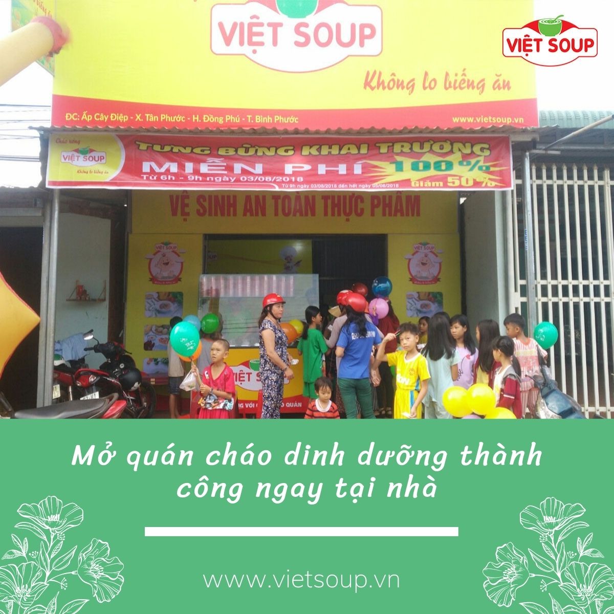 Mở quán cháo dinh dưỡng thành công ngay tại nhà