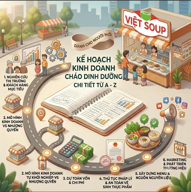 Kế Hoạch Kinh Doanh Cháo Dinh Dưỡng Chi Tiết Từ A - Z Cho Người Mới
