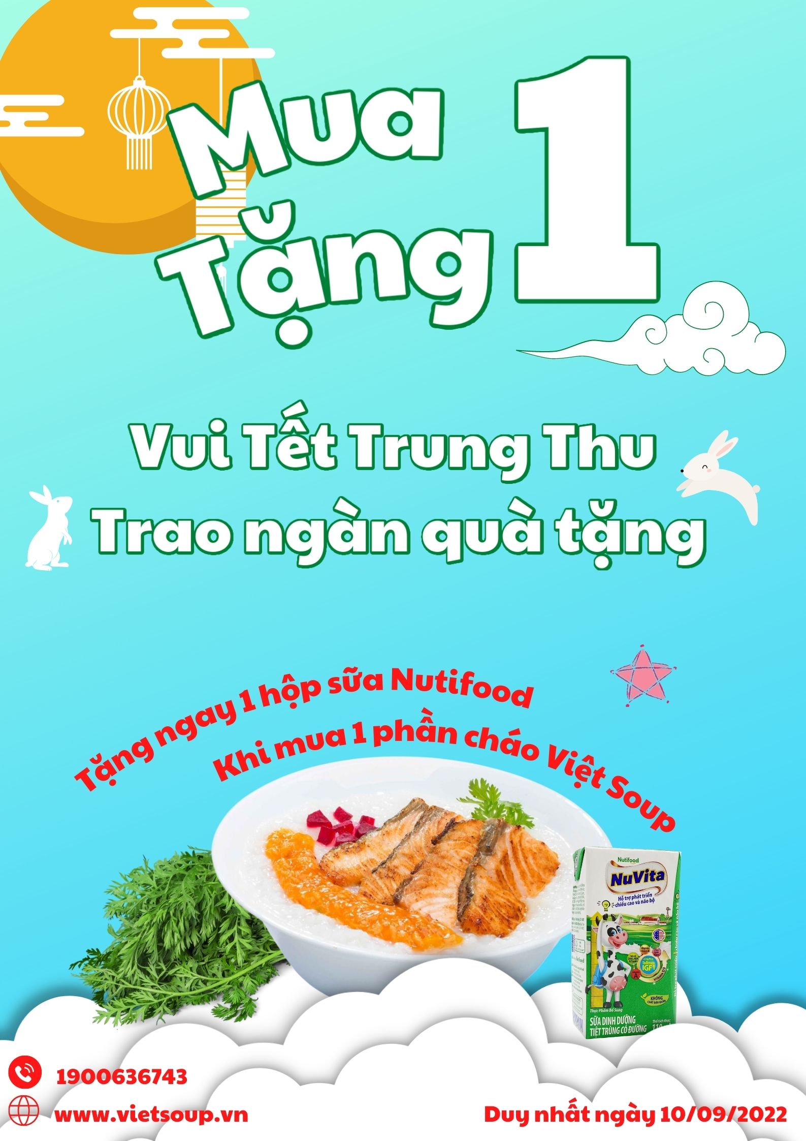 Mừng Tết Trung Thu, Việt Soup mua 1 tặng 1