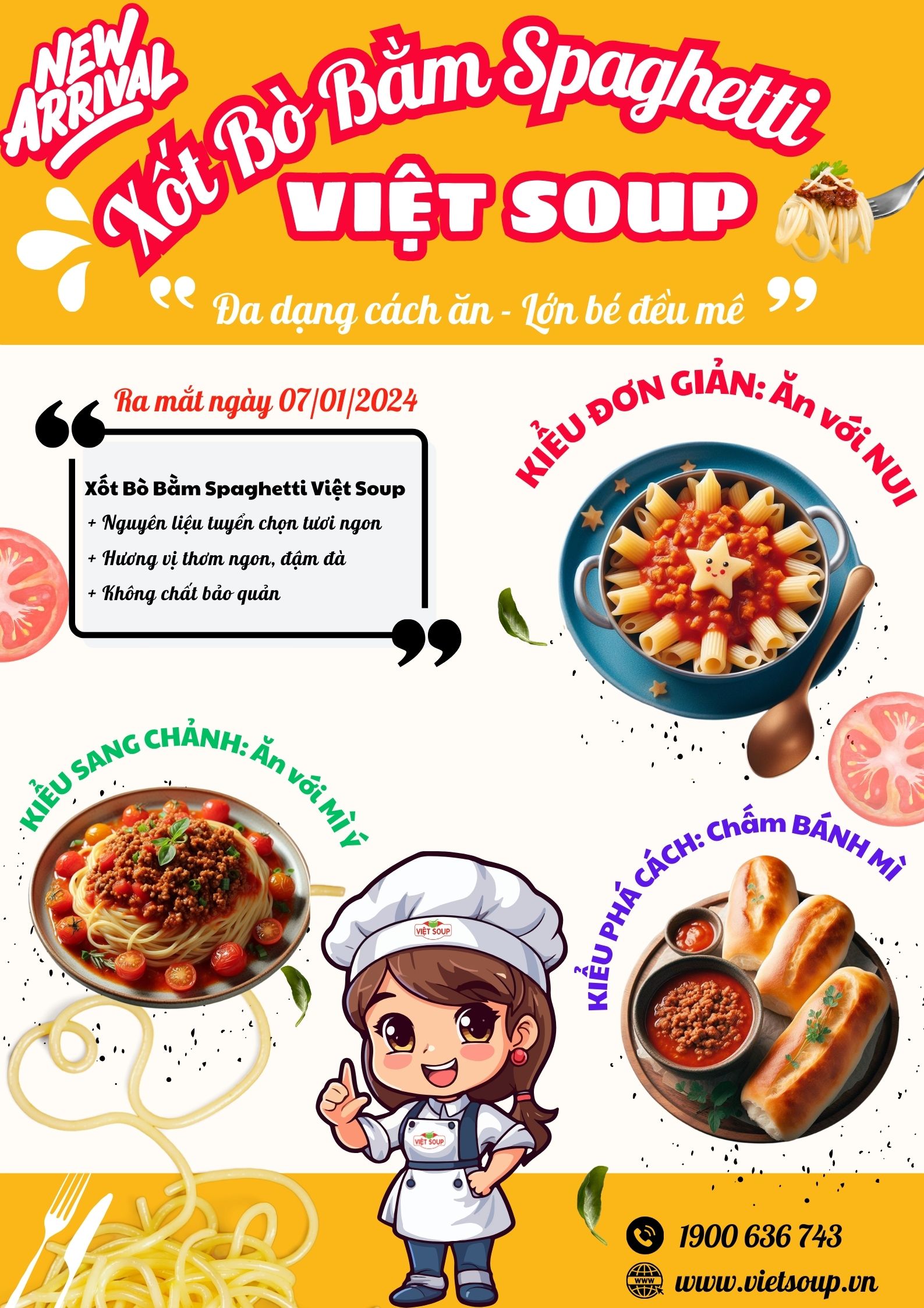Cháo Dinh Dưỡng Việt Soup Ra Mắt Xốt Bò Bằm Spaghetti