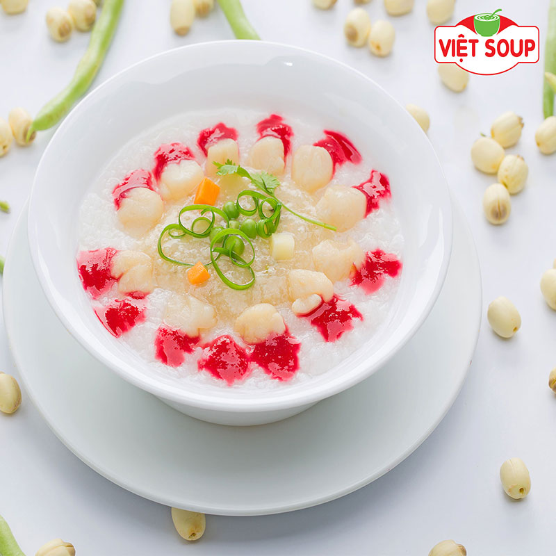 Tăng cường hệ miễn dịch cho trẻ với cháo sò điệp tại Việt Soup