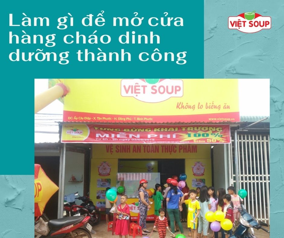 Làm gì để mở cửa hàng cháo dinh dưỡng thành công